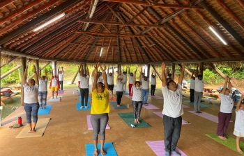 International Day of Yoga in Commonwealth of Dominica on June 16, 2024. 